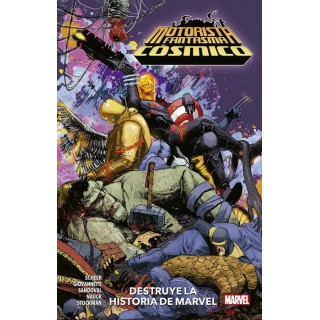 100% Marvel HC. Motorista Fantasma Cósmico Destruye la Historia de Marvel
