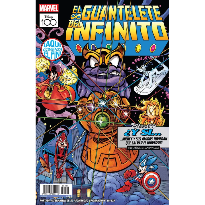 El Asombroso Spiderman  (Portada Alternativa Disney 100 - El Guantelete del Infinito) 18