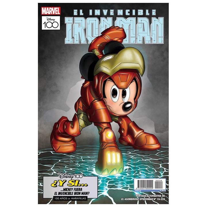 El Asombroso Spiderman (Portada Alternativa Disney 100 - El Invencible Iron Man) 19