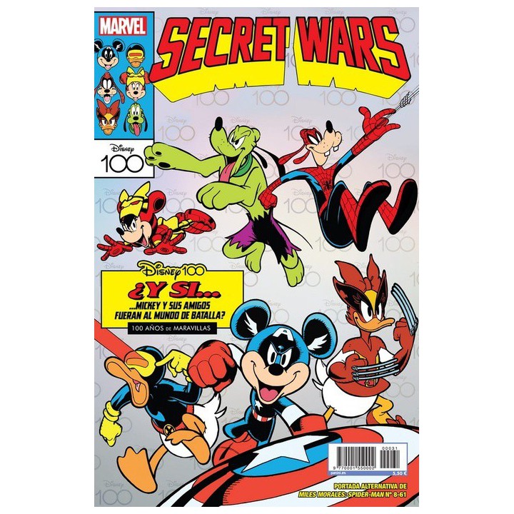 Miles Morales: Spider-Man (Portada alternativa Disney 100: Secret Wars) 8