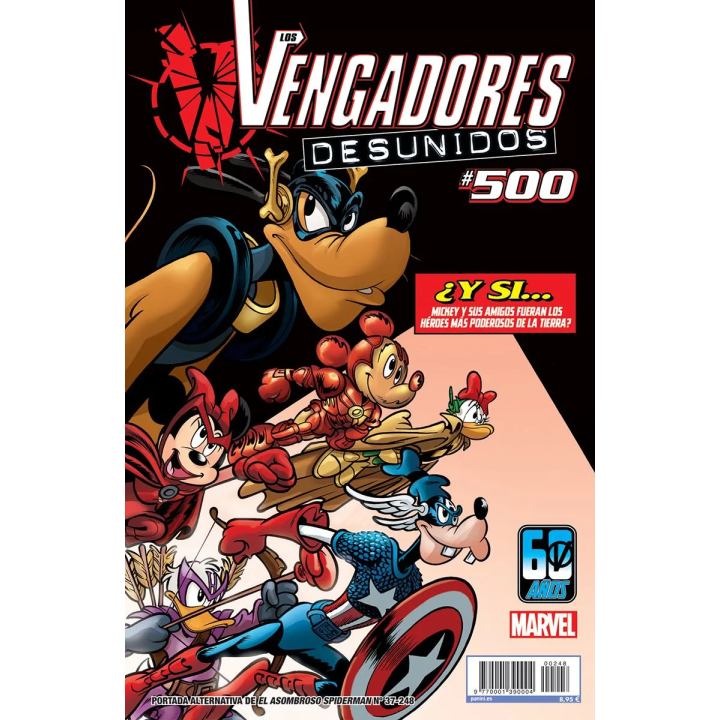 El Asombroso Spiderman (Portada Alternativa Disney - What if? Los Vengadores #500 37