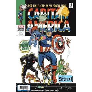Capitán América. (Portada alternativa Disney Stitch) 1