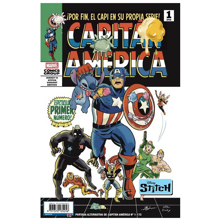 Capitán América. (Portada alternativa Disney Stitch) 1