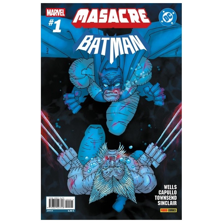 Masacre/Batman 1 (Portada alternativa de Frank Miller)