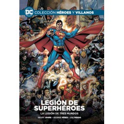 Colección Héroes y villanos vol. 69  Legión de Superhéroes: La legión de tres mundos - Cómics Vallés