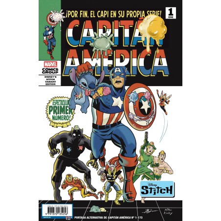 Capitán América. (Portada alternativa Disney Stitch) 1